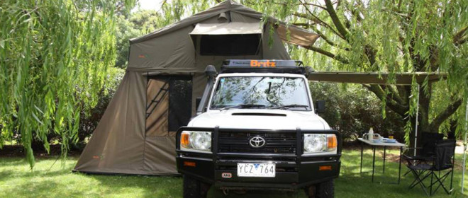 Darche was selected as Britz’s exclusive supplier of roof top tent for the 4WD rental vehicles