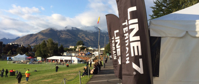 Staff, judges, commentators, competitors at NZ Hilux Rural event wear polo shirts, caps and soft shell jackets from Line 7 Terrain range